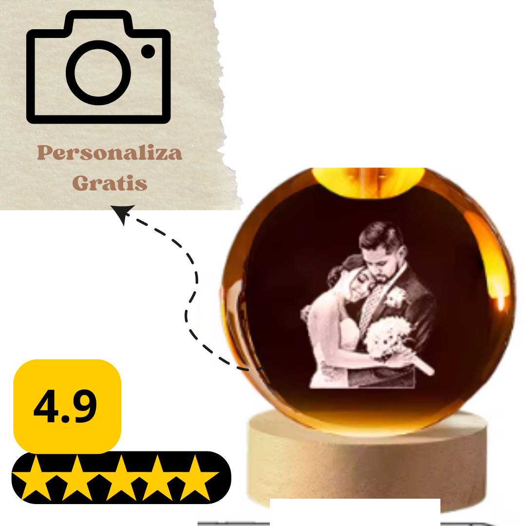 Esfera de cristal Personalizable