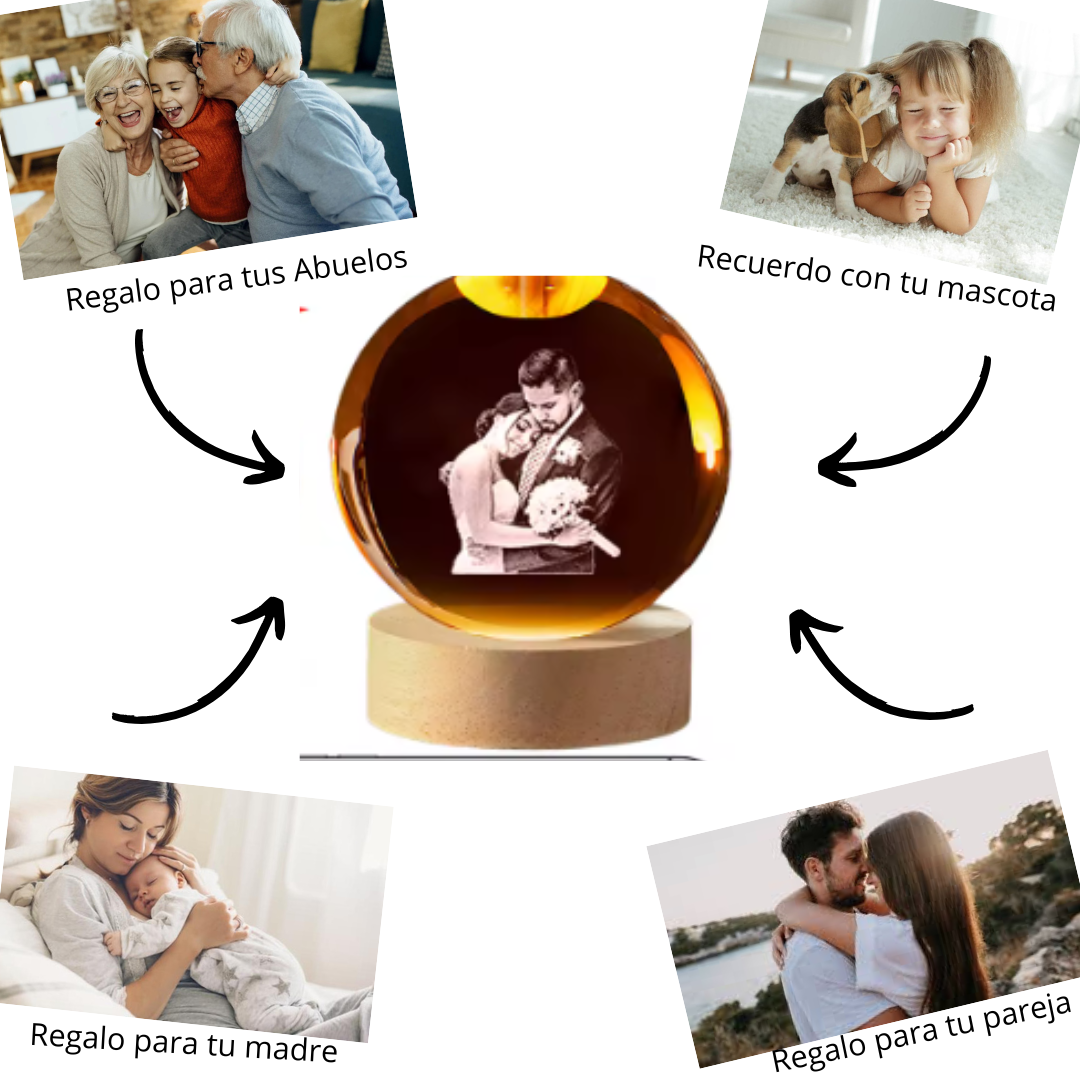 Esfera de cristal Personalizable
